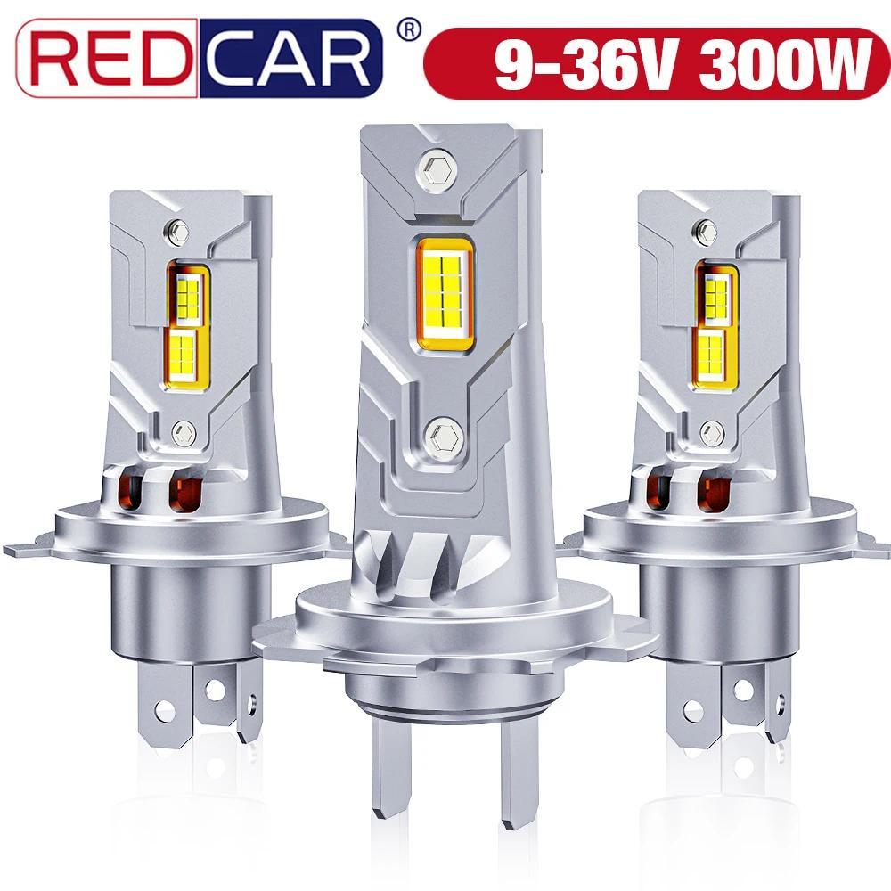 e2ชิ้น300W เทอร์โบ LED CANbus 30000Lm H7ขนาดเล็กไฟฉายคาดศีรษะขนาด1:1ไร้สาย9-36V หลอดไฟ lampu depan L