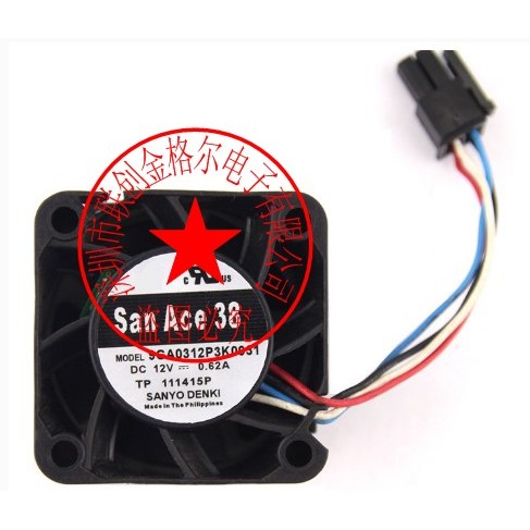 [พัดลมระบายความร้อนพร้อมสต็อก] Sanyo 9GA0312P3K0031 9GA0312P3J001 9GA0312P3K010 12V0.62A พัดลม