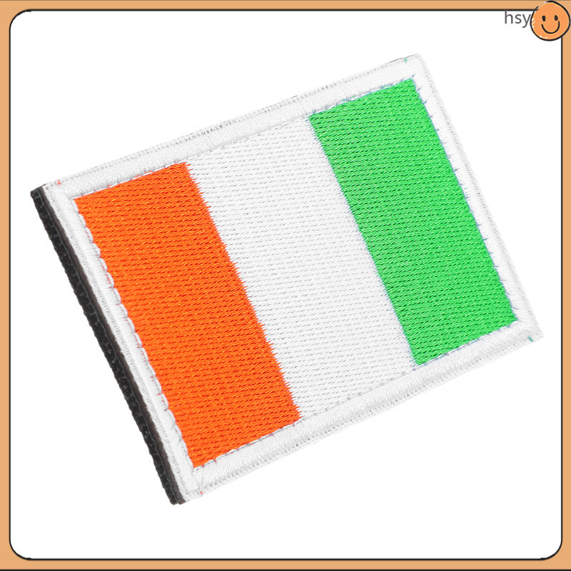 Ireland Irish Flag Patch ปัก Armband Applique Country Flag Badge สําหรับกระเป๋าเป้สะพายหลังหมวกเสื้อ