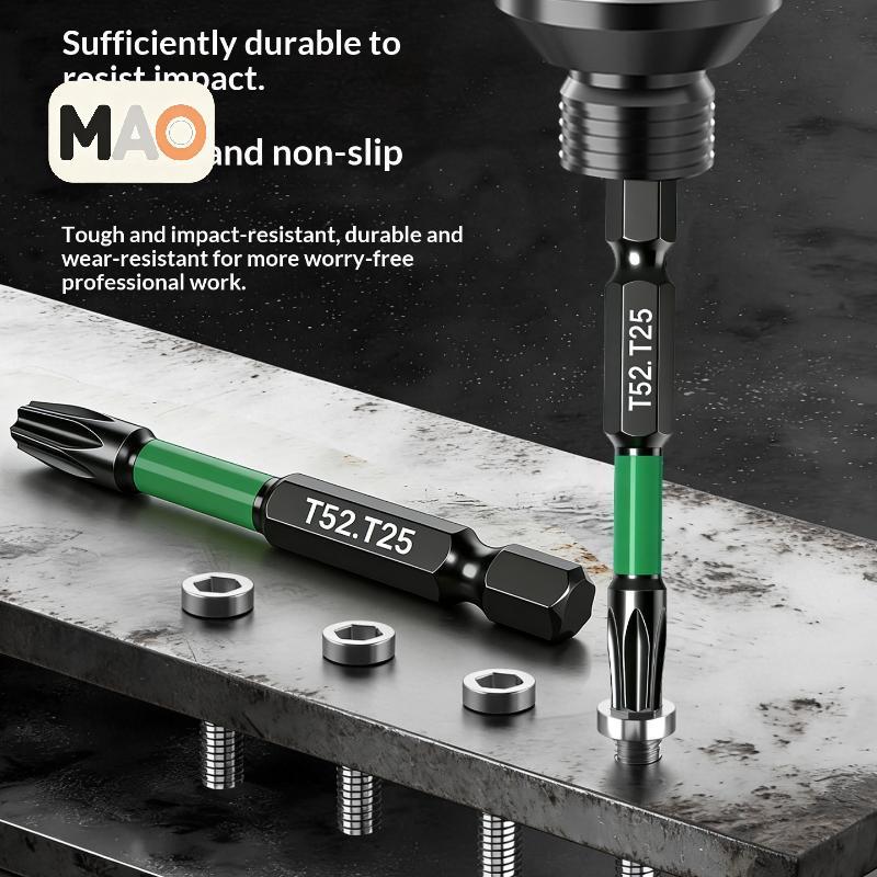 [MT] 10 ชิ้น Torx Hex หัวไขควงแม่เหล็กชุด Bit ความแข็งสูง S2 เหล็ก Bits สําหรับเครื่องมือซ่อมอเนกประสงค์