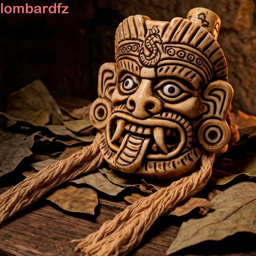 LOMBARD Aztec Death Whistle, Spooky Screaming Bone-Chilling Horror Sound Screaming Sound Terrifying 