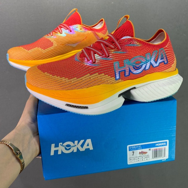 HOKA ONE ONE Cielo X1 รองเท้ากีฬาผู้ชายและผู้หญิง Hoka Cielo X1 รองเท้าวิ่ง 1147910-CSSL SUSV