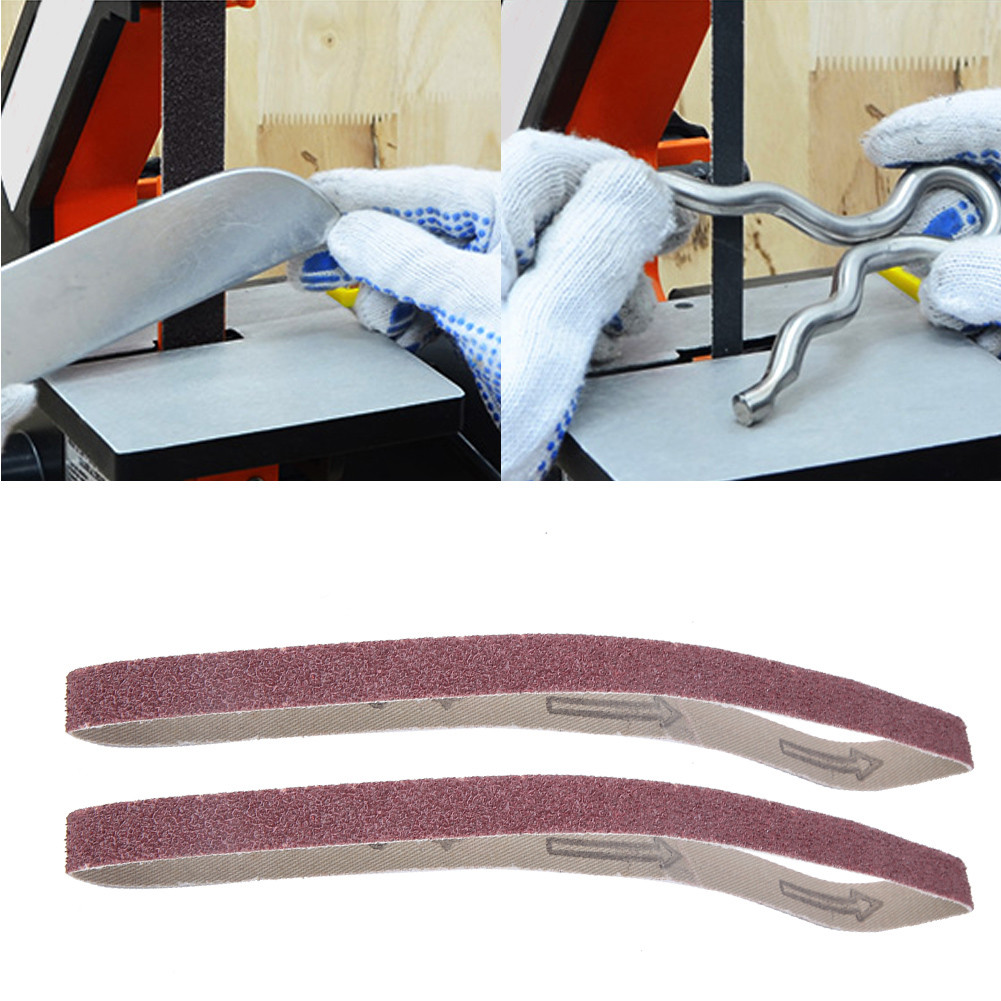 10 ชิ้นขัดขัดเข็มขัด Gxk51-B Sander L25-204Y Circular Grinding 457X13Mm อลูมิเนียมออกไซด์ (60 ตาข่าย