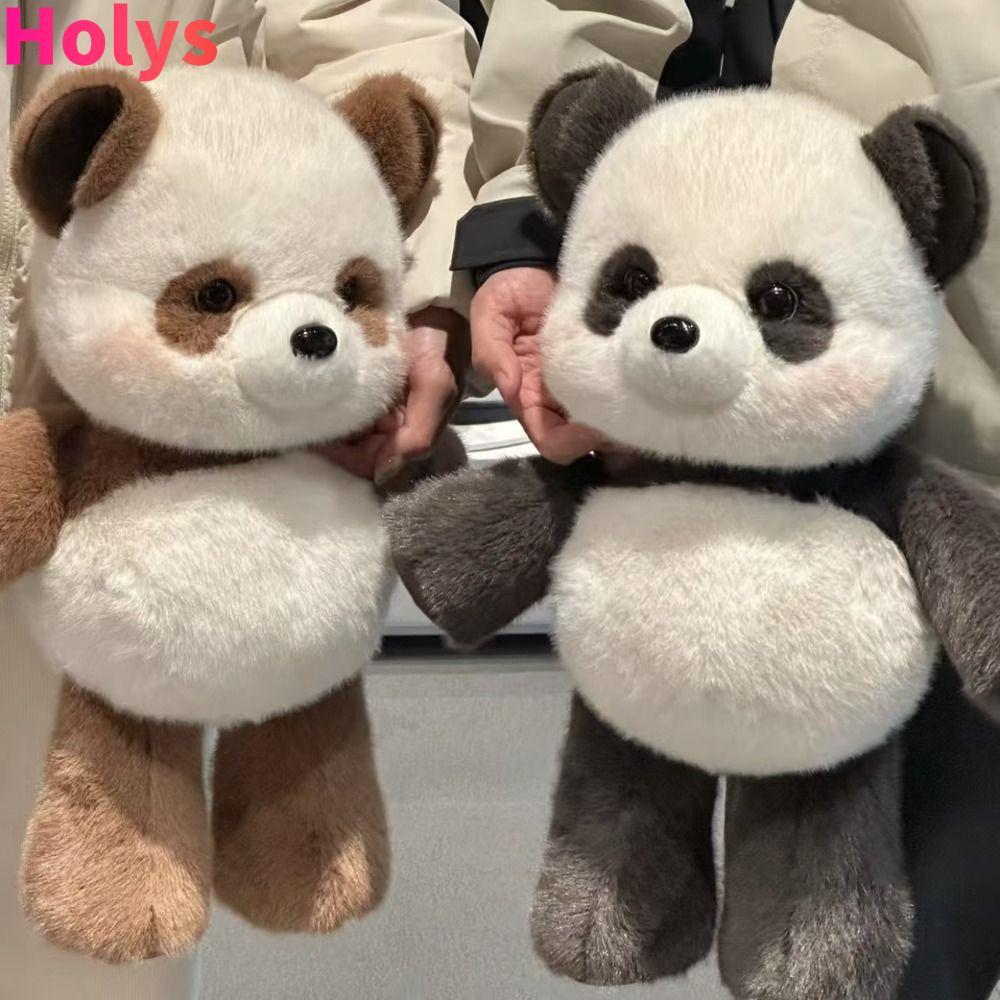 HOLYS ตุ๊กตาสัตว์ตุ๊กตาหมอน, Raccoon Panda Run Plush ของเล่น, Creative ตุ๊กตาอารมณ์สนับสนุน Fluffy R