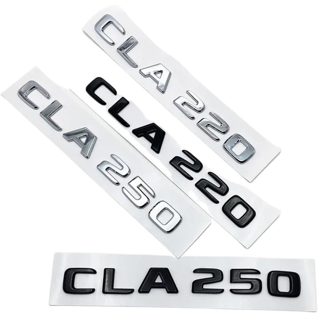 3D ตัวอักษร CLA180 CLA200 CLA220 CLA250 CLA260 ABS สัญลักษณ์ใช้งานร่วมกับ C118 รถด้านหลังโลโก้สติกเก