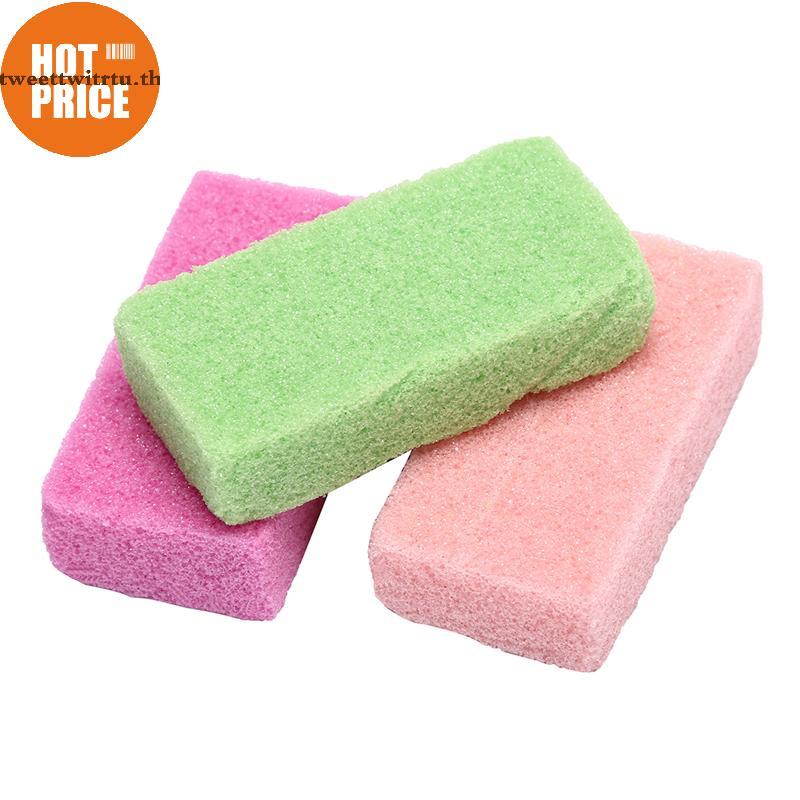 TRTU หินภูเขาไฟฟองน้ํา Exfoliate Foot Care ลบ Hard Dead Skin Feet Rasp TH