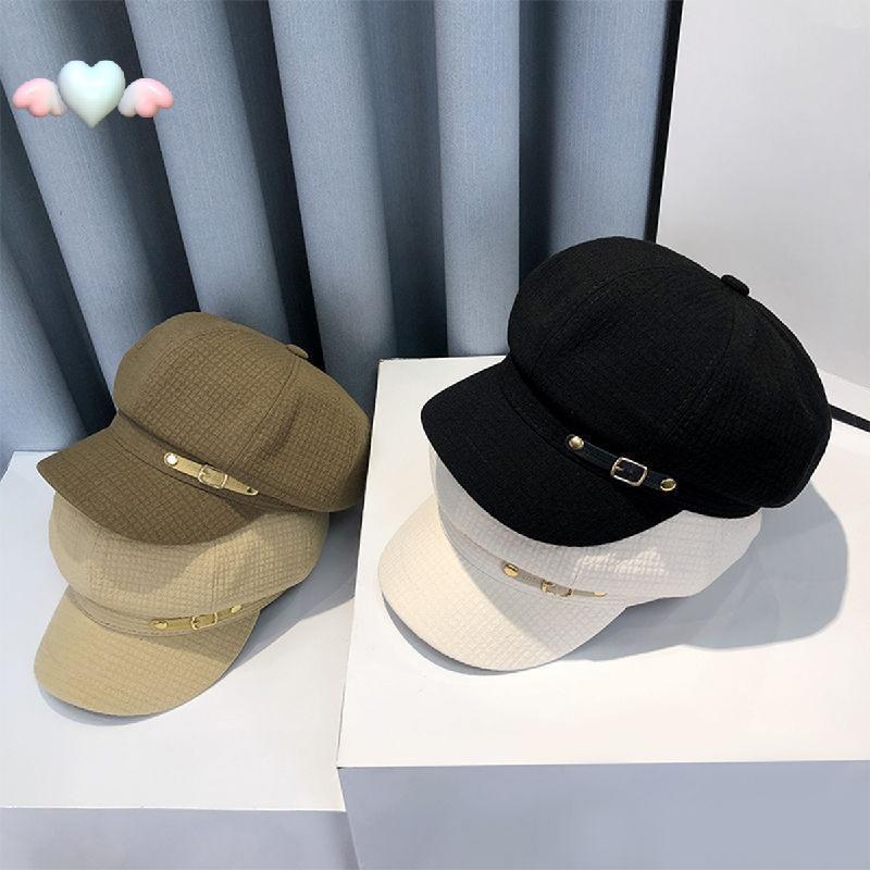 จัดส่งจากประเทศไทย COD แฟชั่น Designer ฤดูหนาวผู้หญิง Berets หญิง Retro ,Berets หมวกสําหรับผู้หญิงหมวก Bonnets หมวก