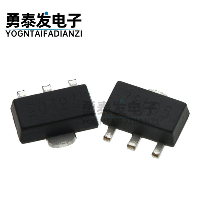 ยี่ห้อใหม่ CJ78L05 78L06 78L08 78L09 78L10 78L12 78L15 Patch SOT89