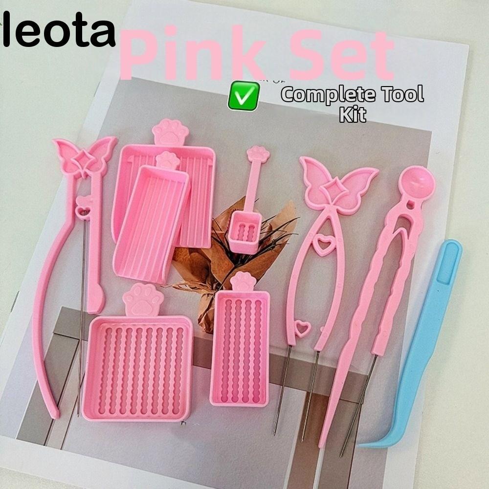 LEOTA Fuse Bead Tools Set, Creative Efficient Fuse Bead Spoon Pen Tray Kit,Reusable Handheld Save Ti