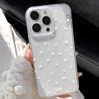 🔥Poppa🔥เคสไอโฟน15 17 เคส สำหรับ IPhone 11 17 15 12 13 16 14 Pro Max X XS Max 7 8Plus เคสเพล์รสหัวใจโบว์ป้องกันสงกรานต์