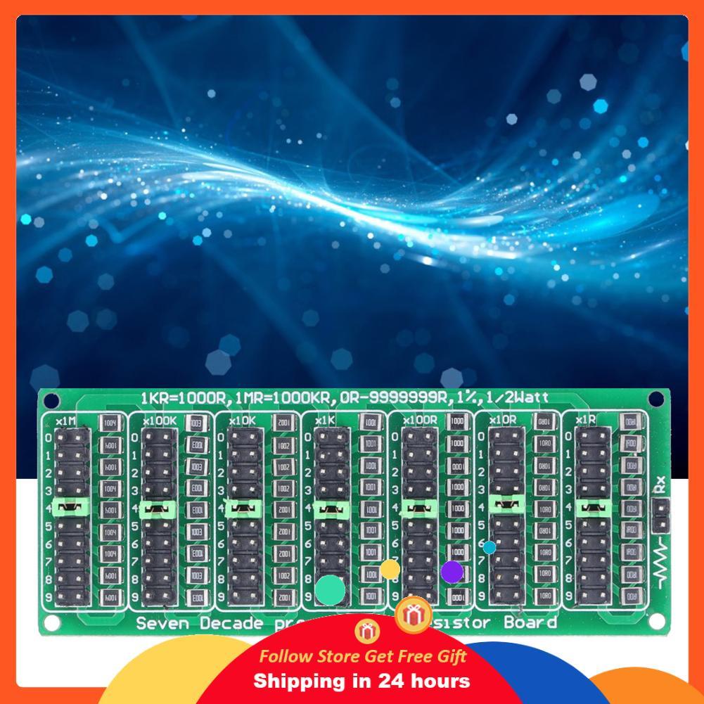 supergoodsales Programmable Resistor Board 1R to 9999999R 8 ส่วน 0.1R ต่ำราคาความแม่นยำส่วนประกอบอิเ