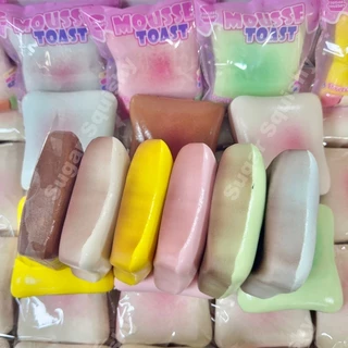 Sugar squishy มูสขนมปังหนึบ หลากสี หนึบหนุบ สโสว์ มีให้เลือก6สี