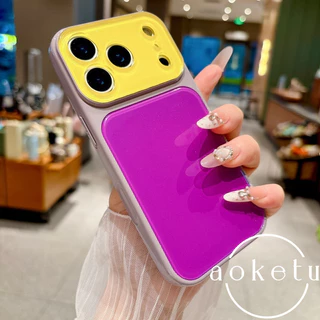 เคสโทรศัพท์สําเร็จรูปหน้าต่างขนาดใหญ่ Dopamine เหมาะสําหรับ iPhone 14 15 16 17 Pro Max รวมทุกอย่างเคลือบเงา AG ซิลิโคนฝาครอบป้องกันการตก