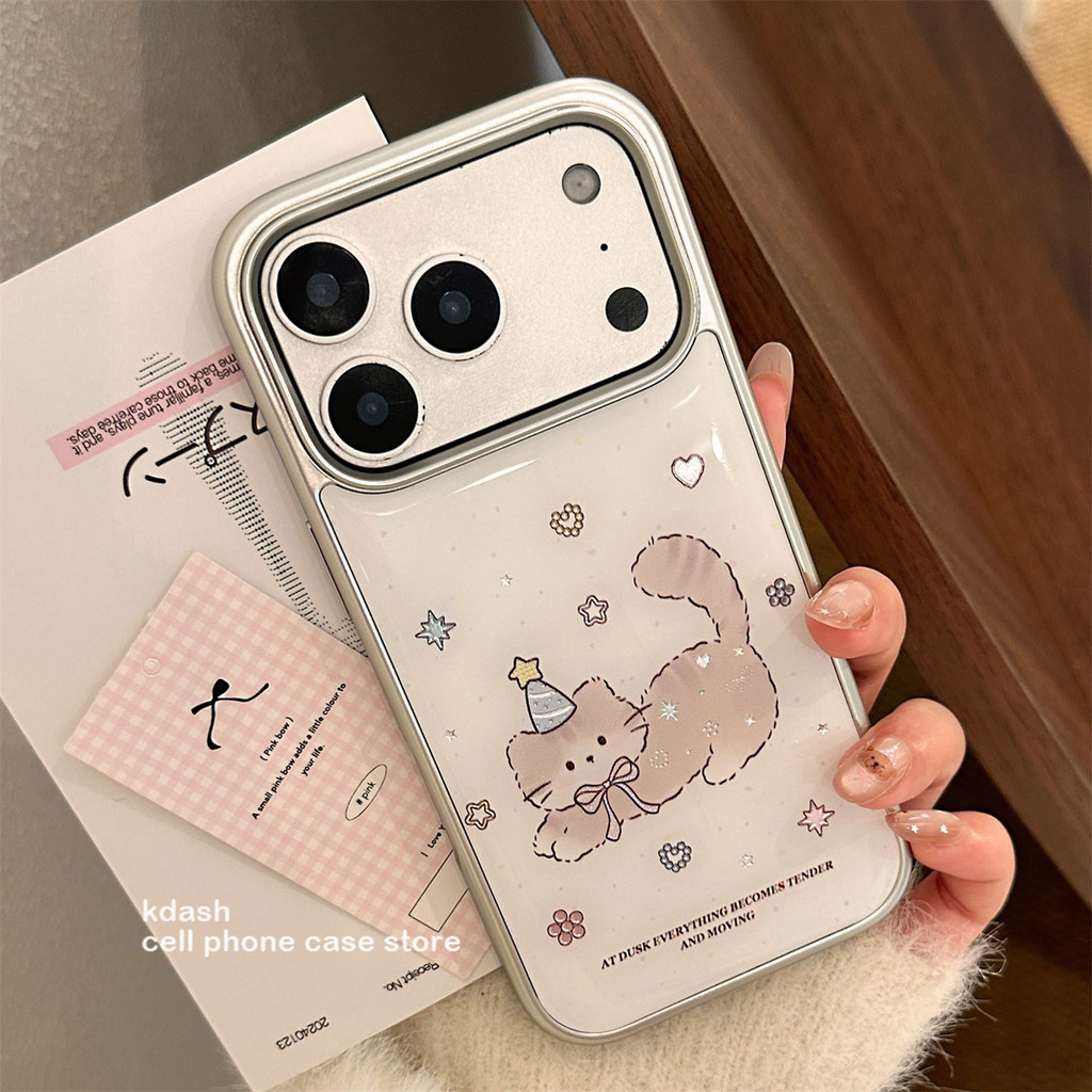Star Cat เหมาะสําหรับ iphone17pro/17promax เคสป้องกัน Apple 18pro เคสโทรศัพท์ 18promax เคสป้องกัน 15 กันกระแทก 13/14 กรณี