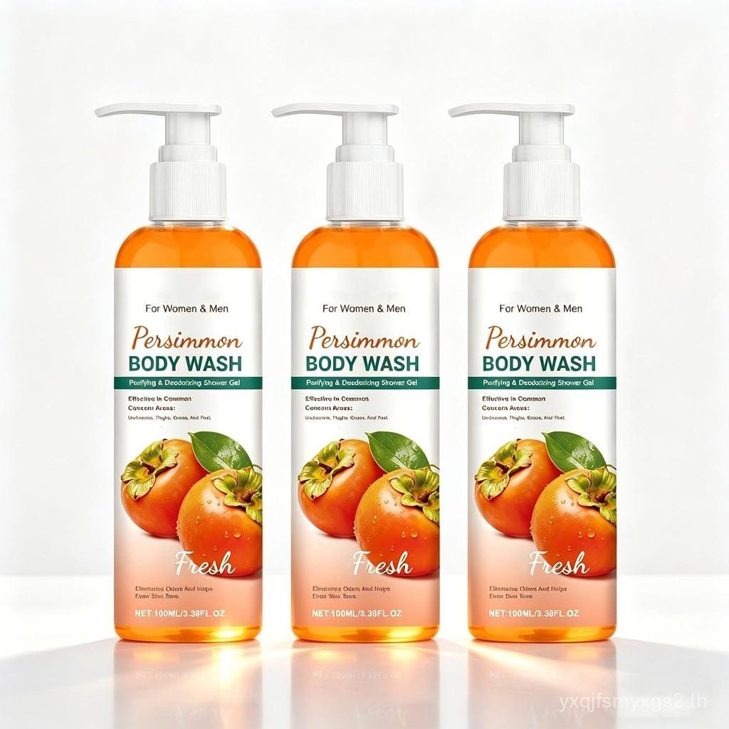 PersimmonBodyWash,BodyShowerGelforDeodorizing,Deeply&Moisturizing,เหมาะสําหรับAllTypes(3pc)