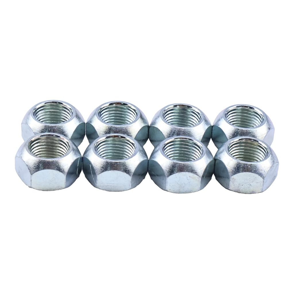 JEENDA 8 ชิ้น Lug Nuts 8 x 5/8" ใช้งานร่วมกับ 5/8" Stud Trailer hub Dually & 17.5 ล้อ w/แหวนสําหรับ 