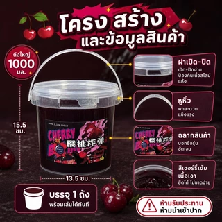 🍒 สไลม์ Cherry EMMA Studio 🍒 500g เนื้อเงา ตีฟูได้ สไลม์นุ่ม ของเล่นคลายเครียด DIY สำหรับเด็ก