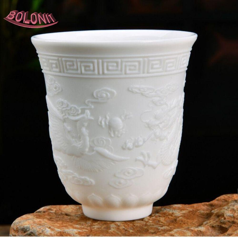 BO ถ้วยชาสามมิติ 210/130ml ห้องครัวโต๊ะน้ําชาตกแต่ง Office Drinkware