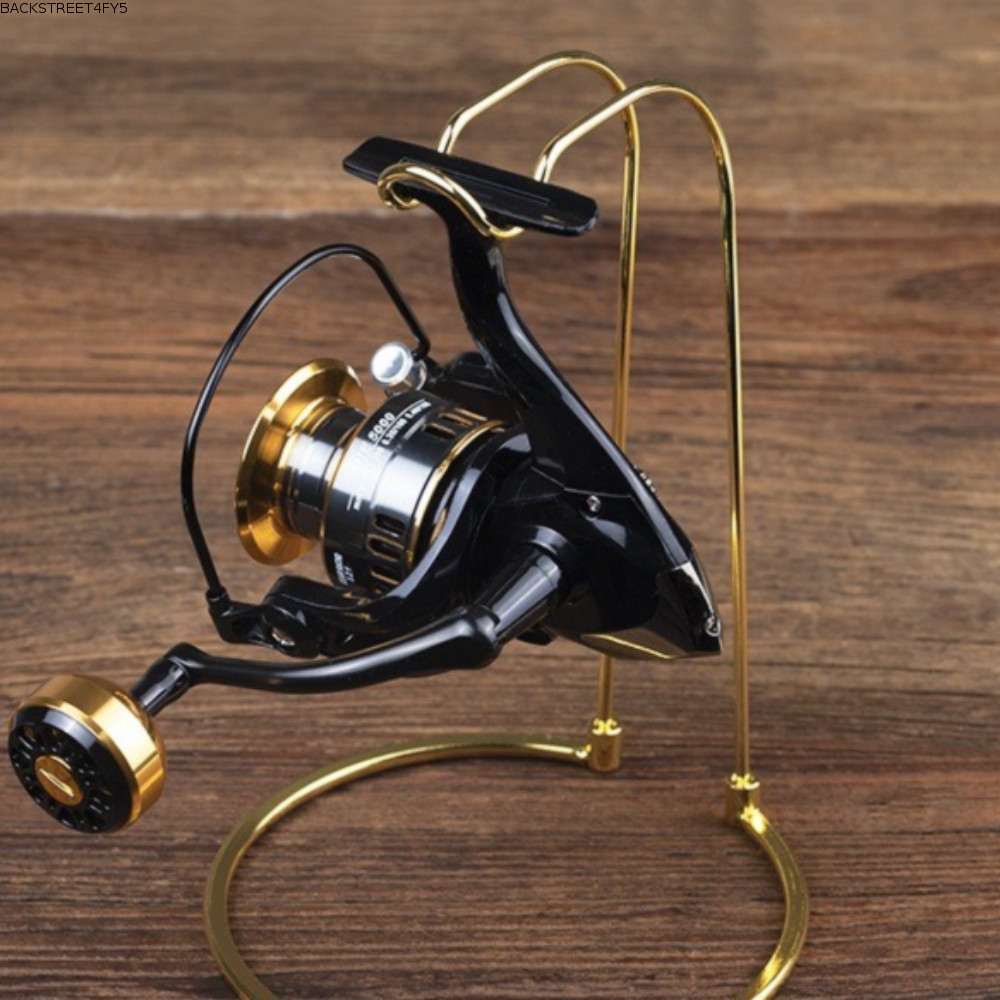 BACKSTAGEEET4FC3 Spinning Reel Stand, Accessories Durable Fishing Reel Display Holder, Support Stain