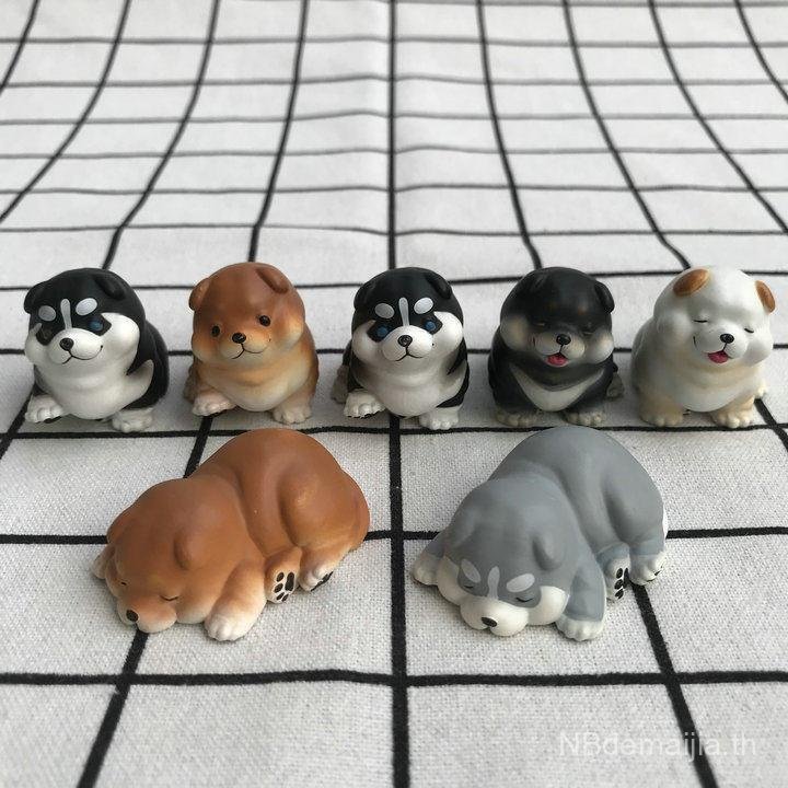 ขายร้อน 2025 สินค้าจํานวนมาก Qitan ตุ๊กตา Club AIP Series แกะสลักสุนัข Art แกะสลัก Shiba Inu สุนัขตก