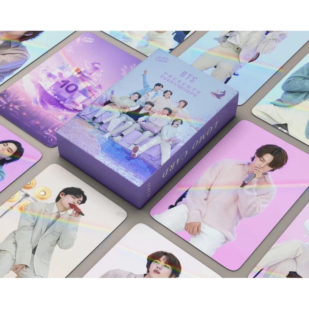 พร้อมส่ง Bulletproof Photocard Laser 10th Anniversary 2023 FESTA 10th Anniversary Lomo Photocard