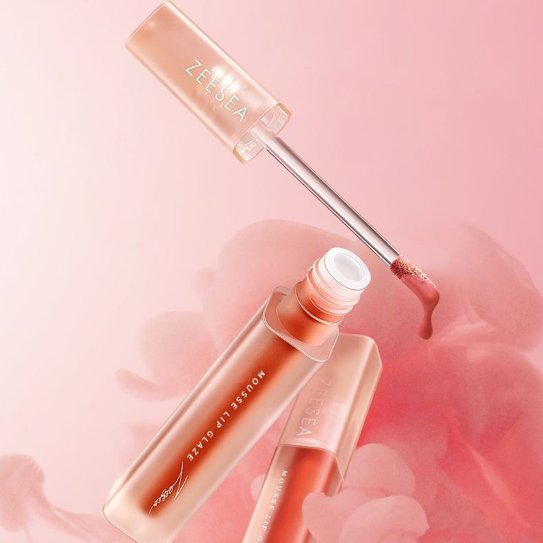 Matte brand non-fading lip cloud mist student new product glossy moisturizing glaze zeesea Not Easy1