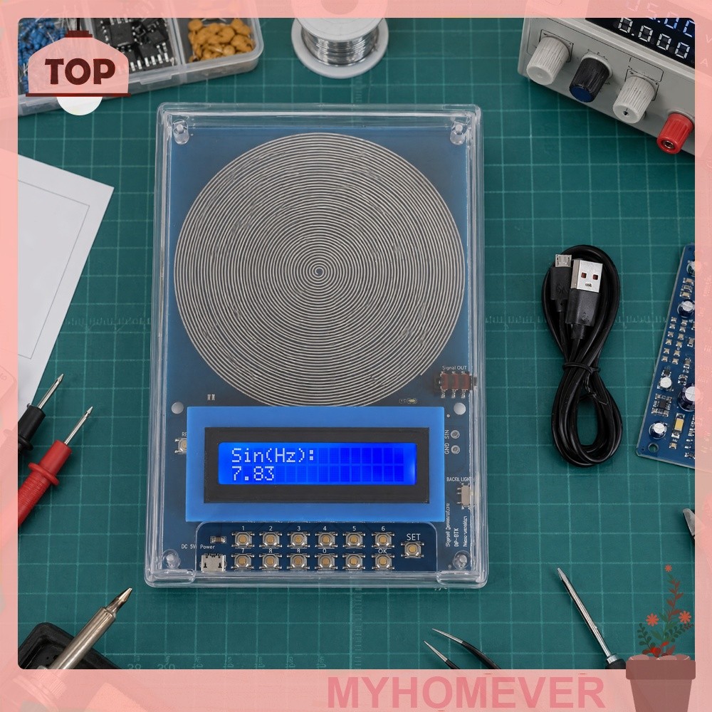 0.01-100000Hz Schumann Wave Generator 7.83Hz Pure Sine Wave ปรับความถี่ต่ํา ELF Blue [myhomever.th]