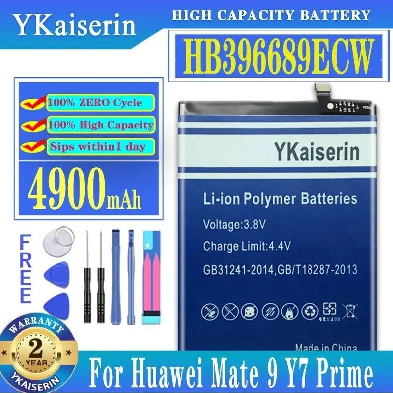 แบตเตอรี่ HB396689ECW HB406689ECW สําหรับ Huawei Y7 Prime 2017 Mate 9 Pro สําหรับ Honor 8C Y9 2018 E