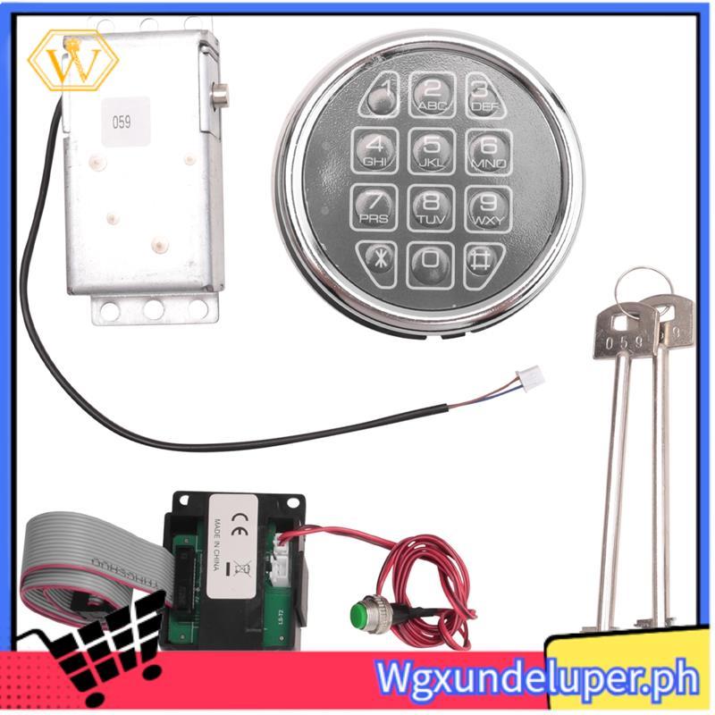 WSafe Lock Electronic Digital Safe Lock Replacement Solenoid W/ 2 Key