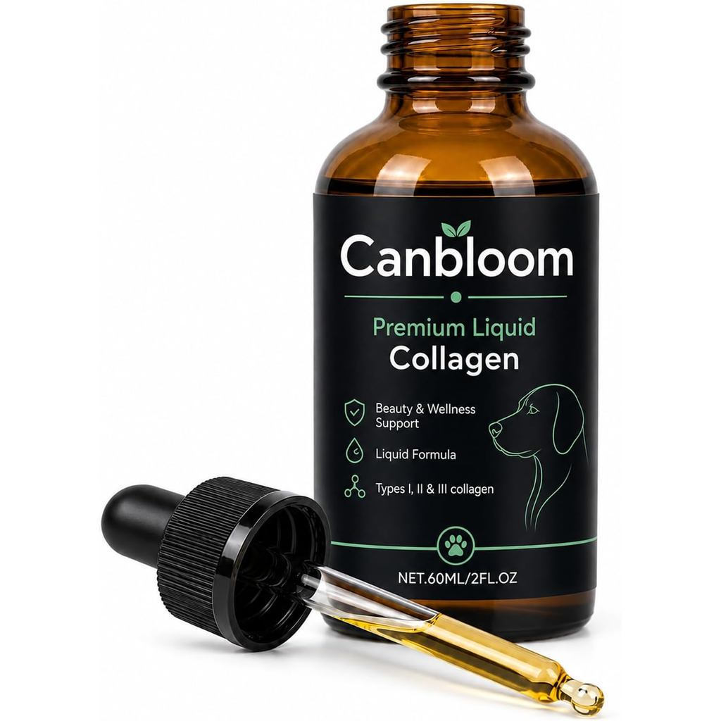 Canbloom Liquid Collagen ใช้สําหรับป้องกันข้อต่อและกระดูก 2 ออนซ์ของเหลว | Type I, Type II และ Type 