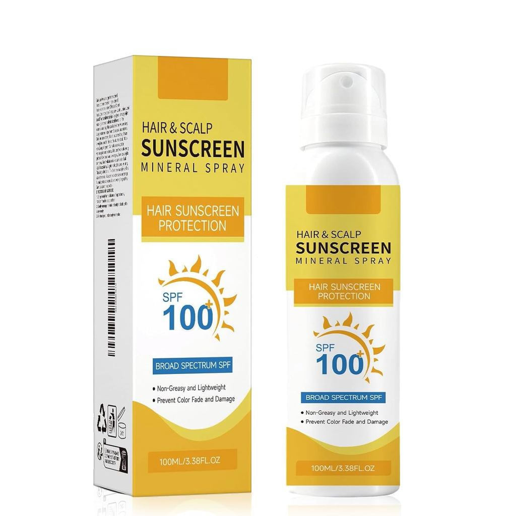 สเปรย์กันแดดดูแลเส้นผมและหนังศีรษะ SPF100-Dyeing/ไฮไลท์ Safe Ultraviolet Blocker | ป้องกันการเพิ่มน้