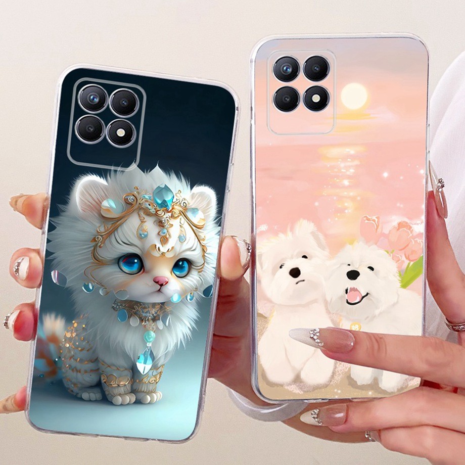สําหรับRealme 8i 4Gน่ารักการ์ตูนTPUซิลิโคนกันกระแทกสําหรับRealme 8i 8 i 4G RMX3151 ฝาครอบโทรศัพท์