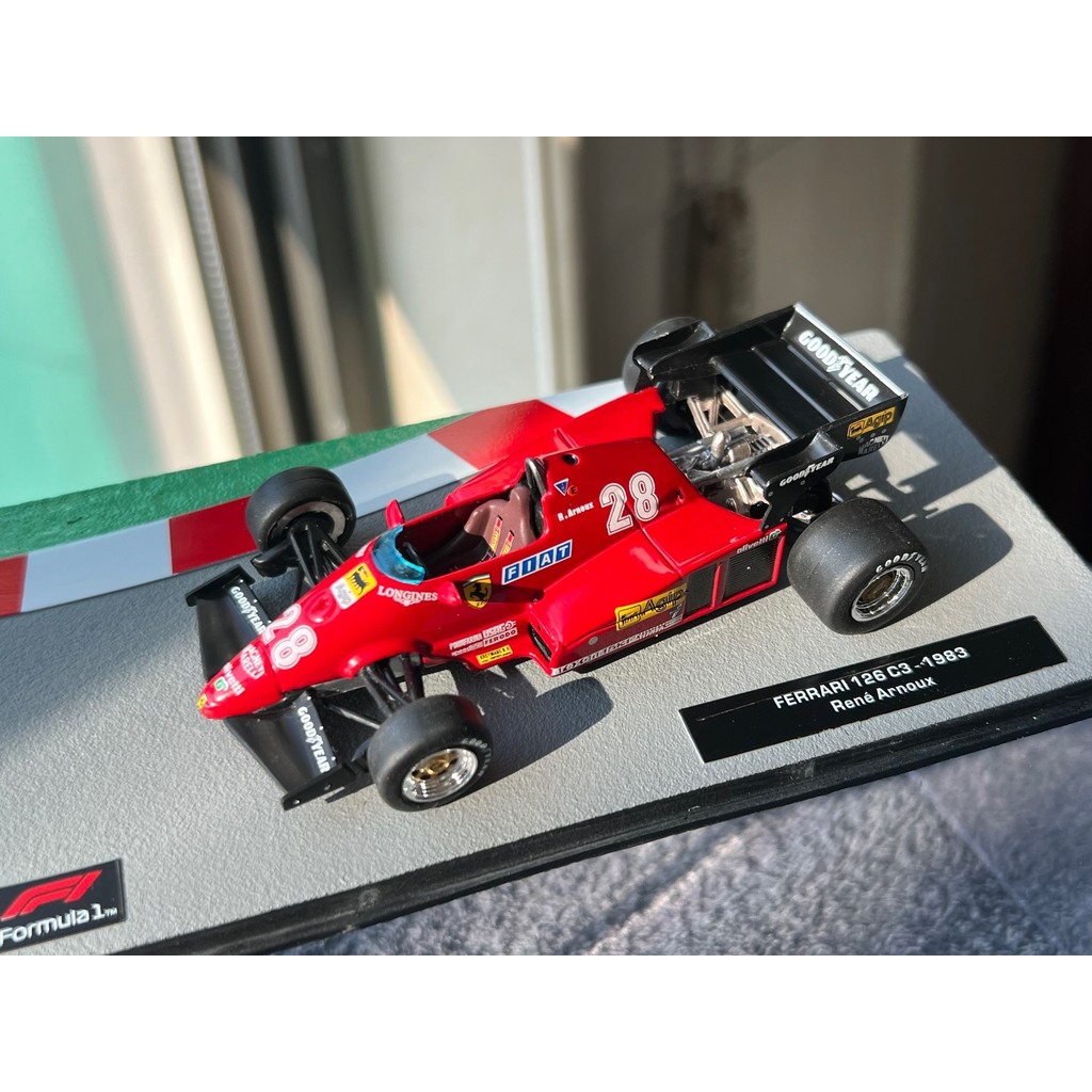IXO 1/43 Ferrari f1 1983 126c3 World Champion Lené Arno (René Arnoux) F1 รถแข่ง#Ferrari/ Ferrari Cou