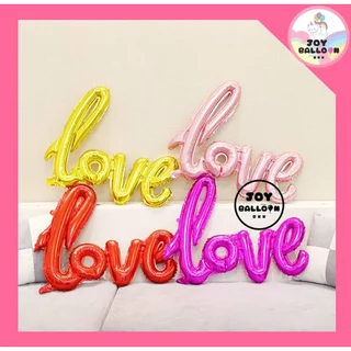 ลูกโป่งบอกรัก Love ฟอยล์บอกรัก เลิฟ มี 2 ขนาด (ส่งเร็วจากกรุงเทพ) สินค้าไม่รวมที่สูบ ตกแต่งงานครบรอบ บอกรัก วาเลนไทน์...