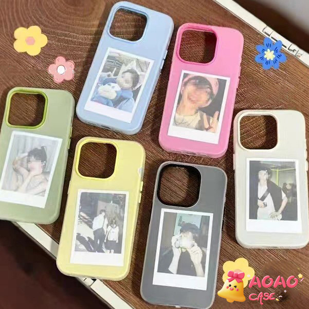 เคสไอโฟน17 สำหรับ IPhone 17Air 15 17 16 11 13 14 12 Pro Max 16 7 8 Plus XS X XR Max เคส 2 in 1 สีลูกกวาดเรียบง่ายแบบใหม่