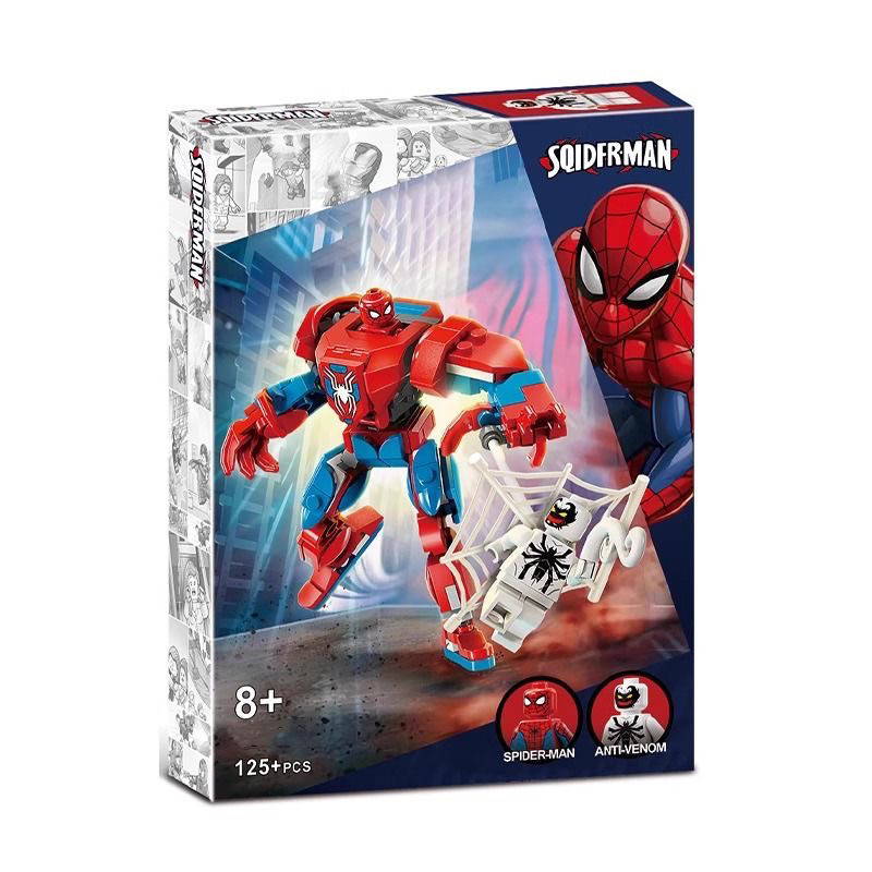 2026 สินค้าใหม่เข้ากันได้กับ Lego Superhero 76302 Superman 76307 Iron Man Mecha 76308 Spiderman Buil