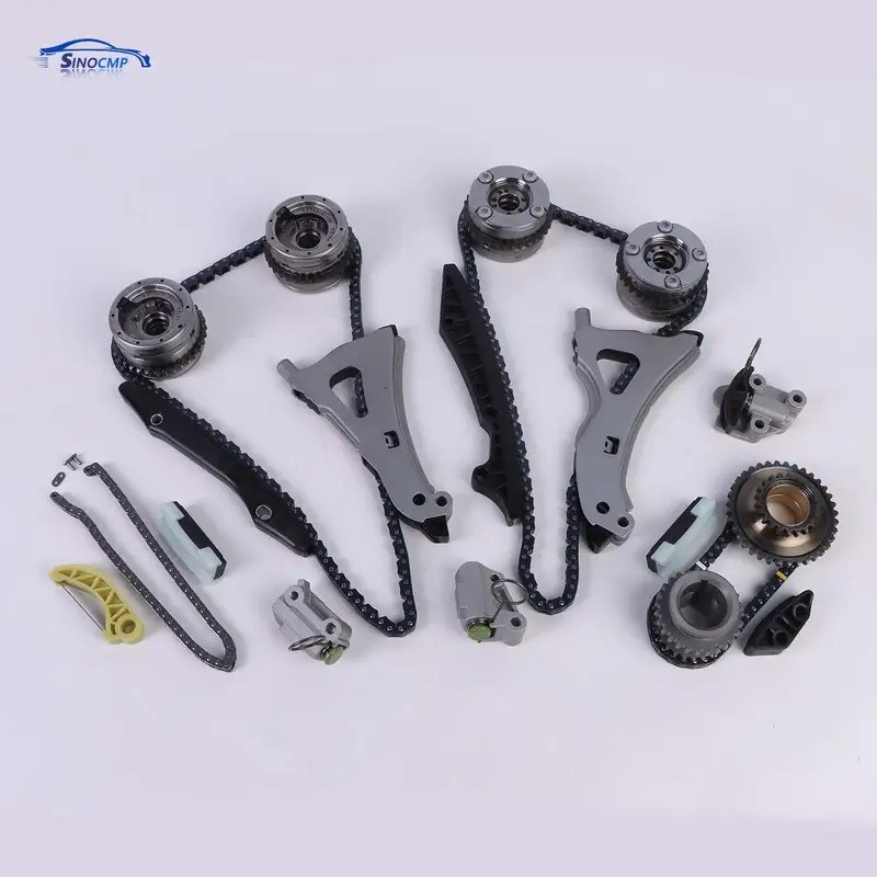 2VVVP Timing Chain Kit W/Guide Tensioner Adjuster สําหรับ M278 Mercedes-Benz CLS550 E550 E500 S500 S