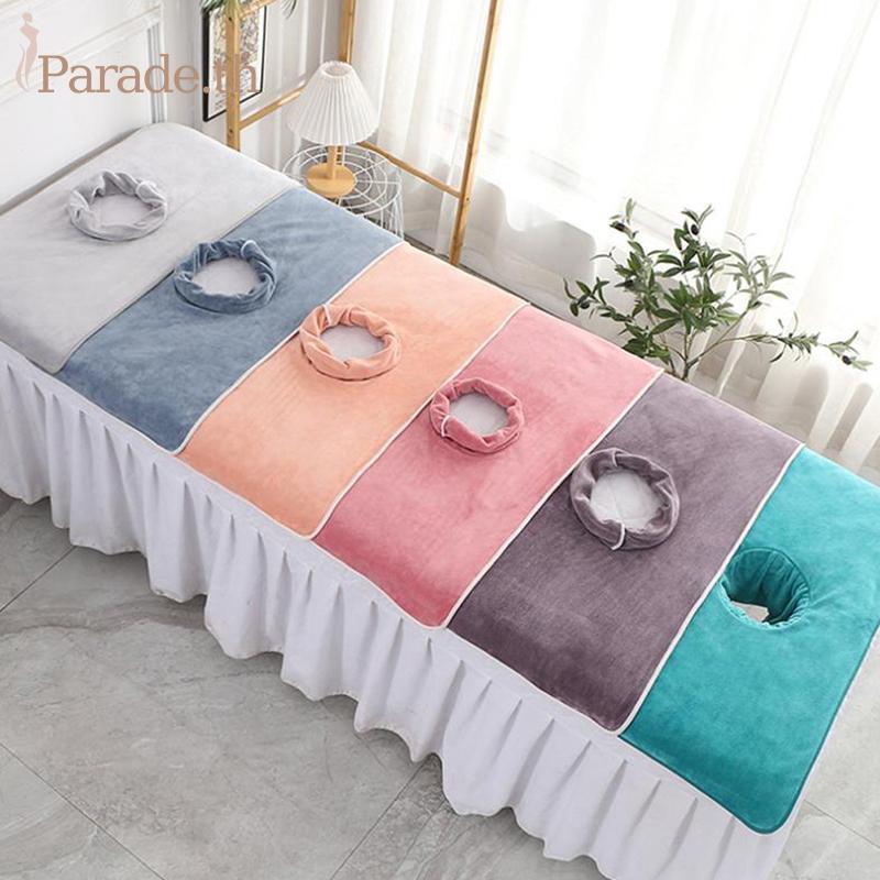 Parade 40*80 ซม.Thiened Beauty SPA นวดตาราง Planking Face ผ้าขนหนูพร้อมเตียงหลุม TH