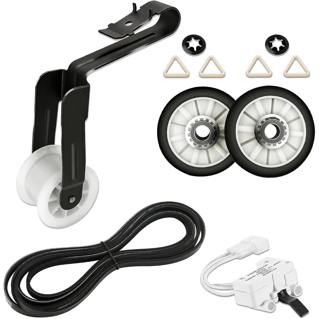WED5000DW1 WED50LW0 เครื่องเป่าลูกกลิ้งกลองเข็มขัดและสวิทช์ประตูชุดซ่อม Fit สําหรับ Whirl-pool WED50