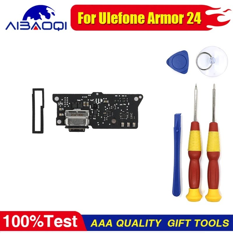 XUNQIYI 100% ใหม่สําหรับ Ulefone Armor 24 เปลี่ยนอะไหล่ซ่อม USB แท่นชาร์จพอร์ต USB แท่นชาร์จเครื่องม