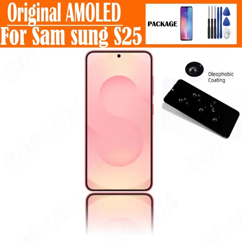 SAMSUNG Original 6.2120Hz AMOLEDสําหรับSamsung S25 LCD S931B S931B/DS S931U Touch Screen Digitizerสํ