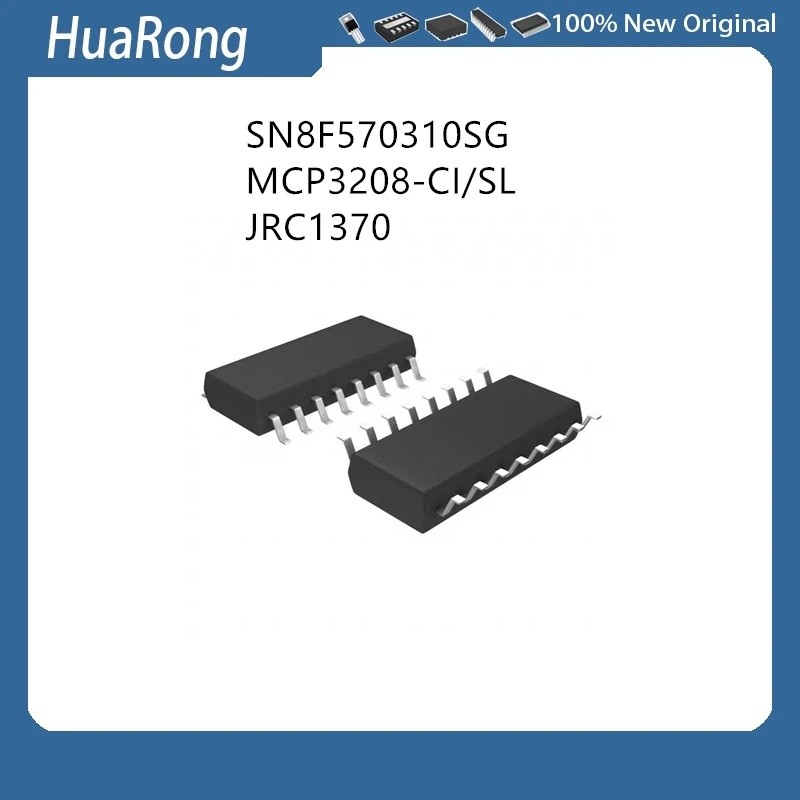 10 ชิ้น/แบทช์ SN8F570310เอสจี SN8F570310 MCP3208-CI/SL MCP3208 JRC13700 NJM13700 NJM13700M 13700 SOP