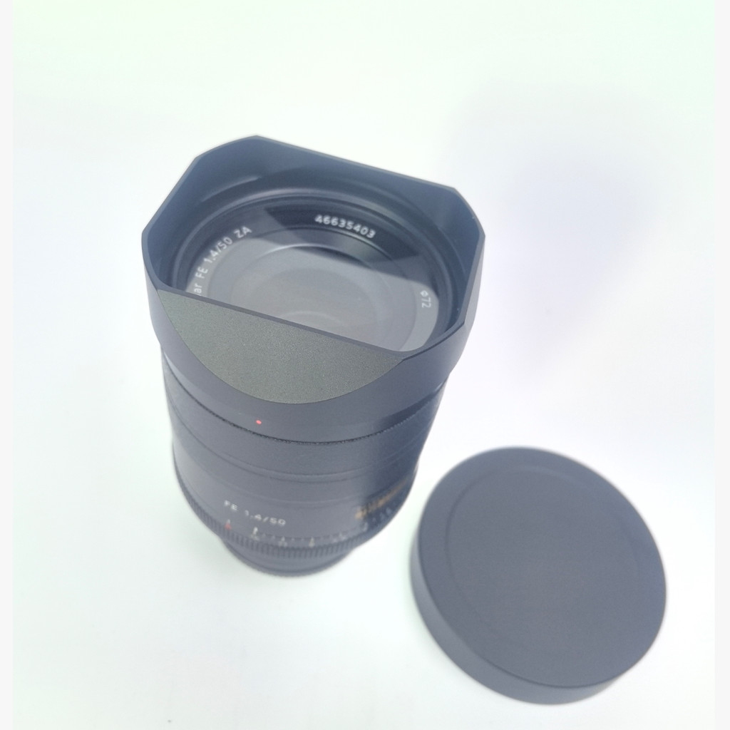 โลหะใหม่เหมาะสําหรับเลนส์ Sony FE 50 มม. 50/F1.4 ฮูดสี่เหลี่ยม