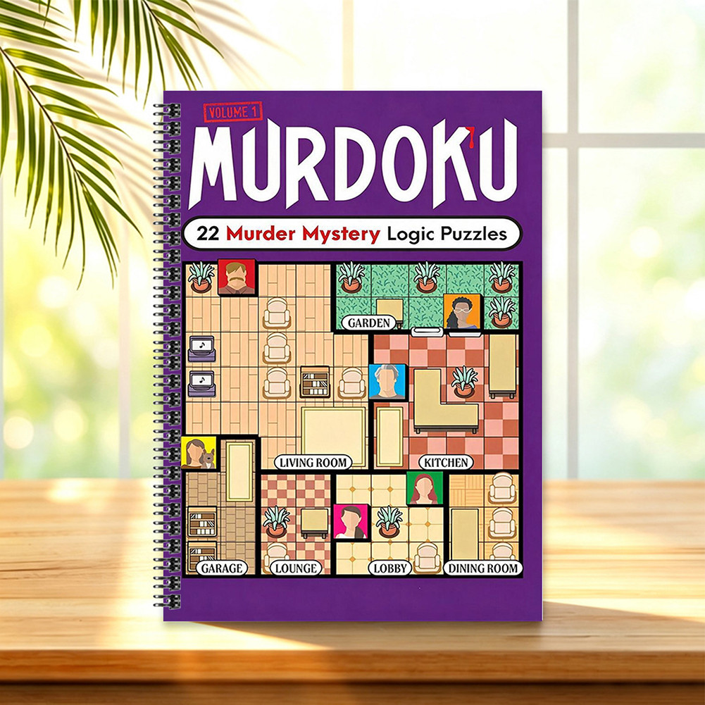 Murdoku Puzzle Book Master The Art Of Dduction Entertainment Gift-Giving สําหรับแฟนๆลึกลับ