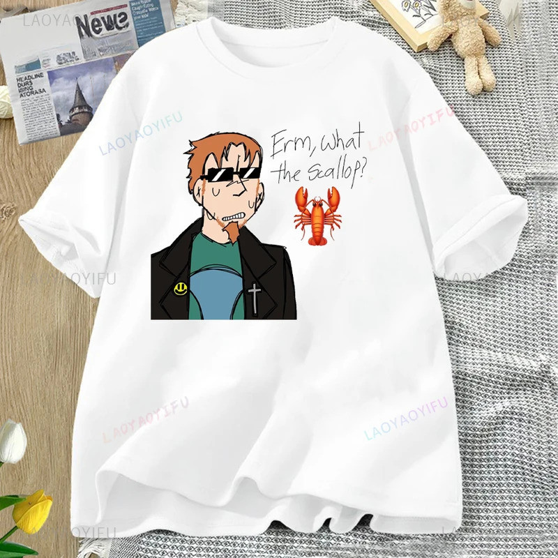 Mhwkเสื้อยืดคอตตอนลาย Postal Dude 2 Alien Running with Scissors Go เสื้อ Postal Dude สำหรับผู้ชายและ