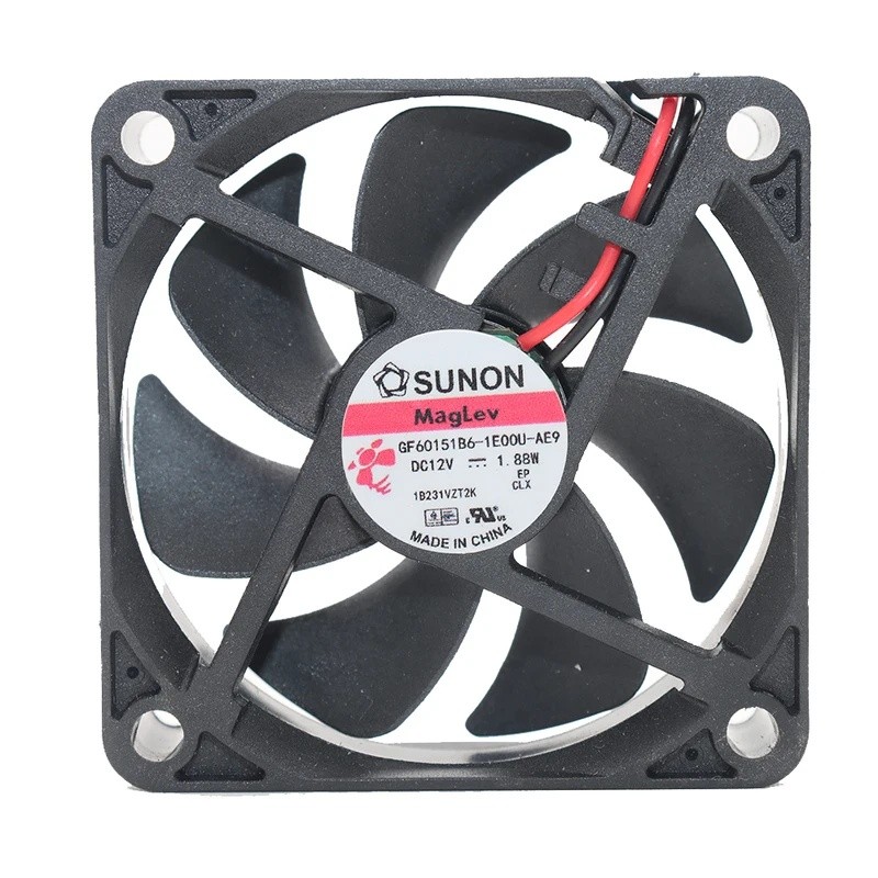 SUNON GF60151B6-1E00U-AE9 6015 12V 1.88W 6CM พัดลมเงียบ