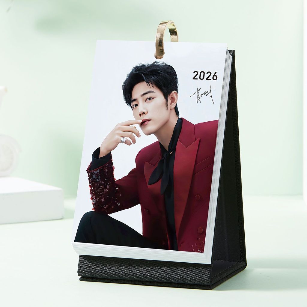 【ks1206.th】 新图年肖战周历日历明星活页照片台历周边创意简约桌面摆 【0908pB77ytI2h】