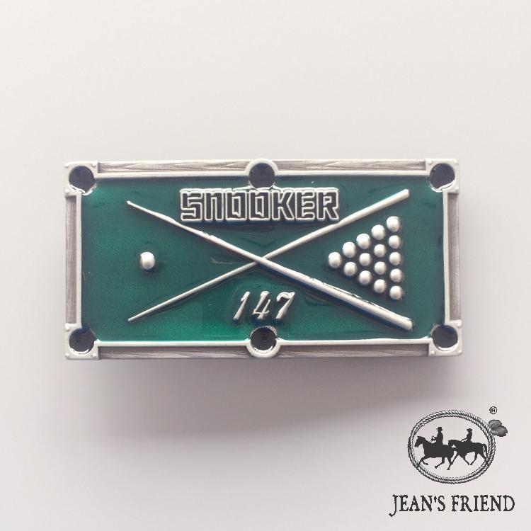 Denim Good Partner Snooker Sports นูนหัวเข็มขัด < Snooker 147 > เข็มขัดหัวเข็มขัด