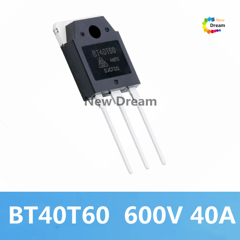2pcs BT40T60 ทรานซิสเตอร์ TO-3P 40T60 TO3P 40A/600V IGBT BT40T60ANFD ANF สําหรับเชื่อม