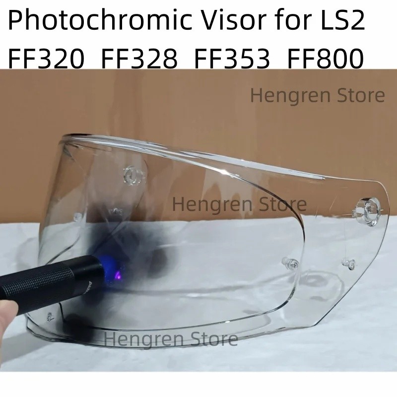 Photochromic Visor สําหรับ LS2 FF320 Stream FF353 Rapid FF328 FF800 หมวกกันน็อครถจักรยานยนต์เปลี่ยนเ